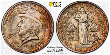 1937 50C Roanoke MS66