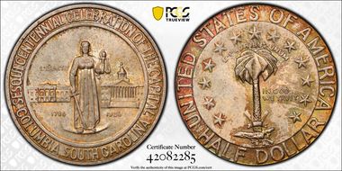 1936 50C Columbia MS65