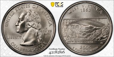 2005-P 25C West Virginia Satin Finish SP66