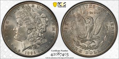 1894-S $1 MS62