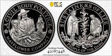 2020 AR Medal Mayflower 400th Anniversary U.S. Silver Proof Set PR70DCAM