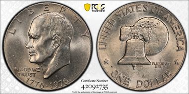 1976-D $1 Type 2 MS62