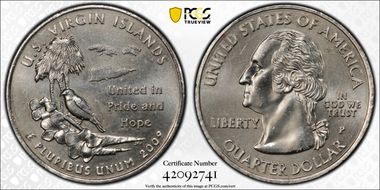 2009-P 25C U.S. Virgin Islands MS65
