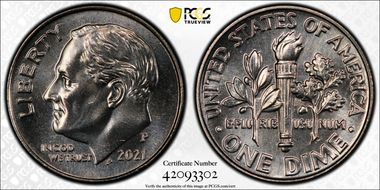 2021-P 10C Early Find MS66FB