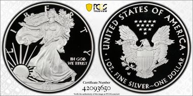 2021-W  $1 Silver Eagle - Type 1 First Strike PR69DCAM