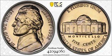 1952 5C Re-Engraved Obv Design FS-403 PR67