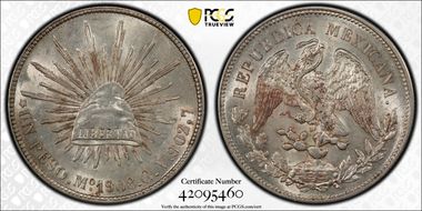 1908-Mo GV Peso KM-409.2 MS62