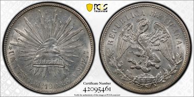 1908-Mo GV Peso KM-409.2 AU58