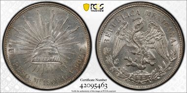 1909-Mo GV Peso KM-409.2 MS63