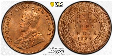 1924(B) 1/4 An SW-8.354 MS65RD