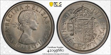 1954 1/2 Cr S-4145 MS65