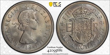 1967 1/2 Cr S-4145 MS64