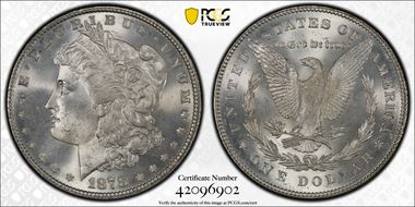 1878 7TF $1 Reverse of 1878 MS66