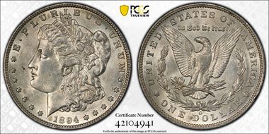 1894-O $1 AU58