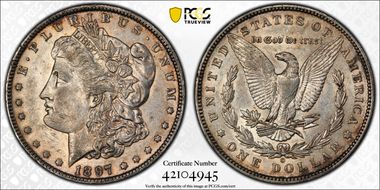 1897-O $1 AU50