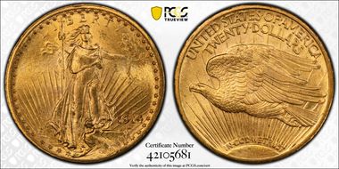 1914-S $20 MS65+ 