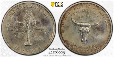 1935 50C Spanish Trail MS68