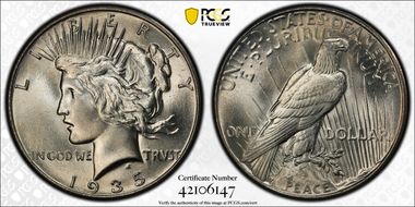 1935 $1 MS67