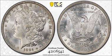 1884-O $1 MS66