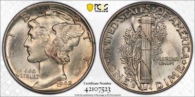 1942-D/D 10C RPM FS-501 MS64FB