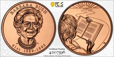 (2020) Medal Barbara Bush MS69RD