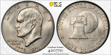 1976-D $1 Type 1 MS66