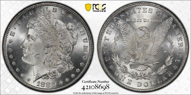 1882 $1 MS66