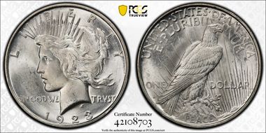 1923-D $1 MS66+