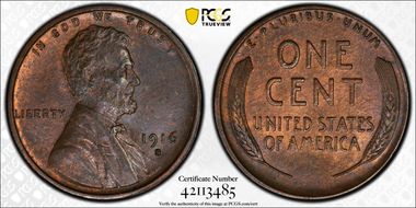 1916-S 1C MS64BN