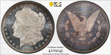 1884-O $1 MS63PL