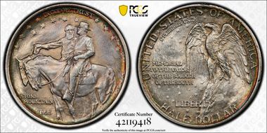 1925 50C Stone Mountain MS65