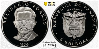 1976-FM 5 B Belisario Porras PR69DCAM