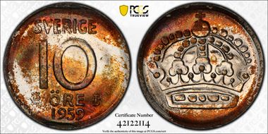 1959 TS 10 Öre MS67