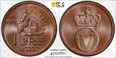 1971 Øre MS67BN