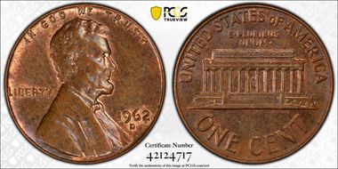 1962-D 1C MS62BN