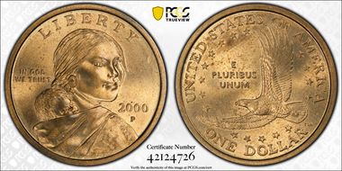 2000-P SAC$1 MS64