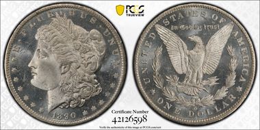 1890-O $1 MS65PL