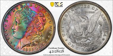 1885-O $1 MS65+ 