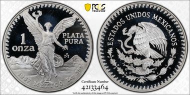 1987-Mo Onza Libertad Ag PR69DCAM