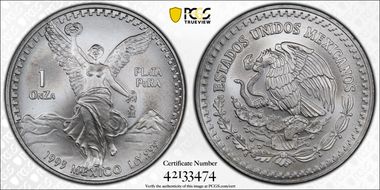 1993-Mo Onza Libertad Ag MS69