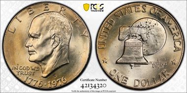 1976-D $1 Type 2 MS67