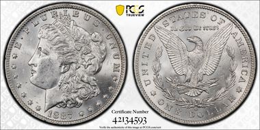 1887-O $1 MS62