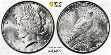 1927-S $1 MS63