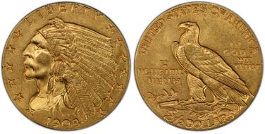 1908 $2.50 MS63