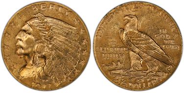 1911 $2.50 MS63