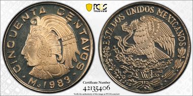 1983-Mo 50C KM-452 PR69DCAM