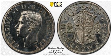 1950 1/2 Cr S-4106 PR62