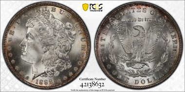 1888 $1 VAM 6, Doubled Reverse MS66