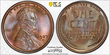 1927-D 1C MS65+ BN