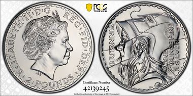 2003 £2 S-BF9 Britannia Ag MS69